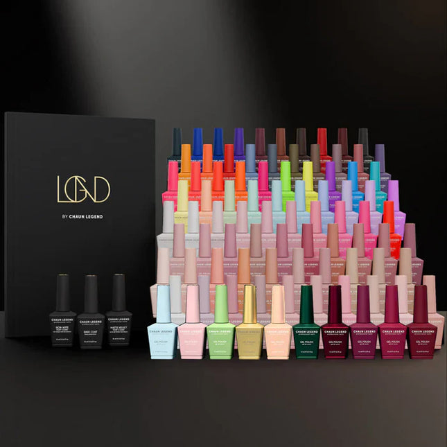 Chaun Legend - Professional Gel Polish 0.5oz - Full Set 80 Colors & 1 Color Book