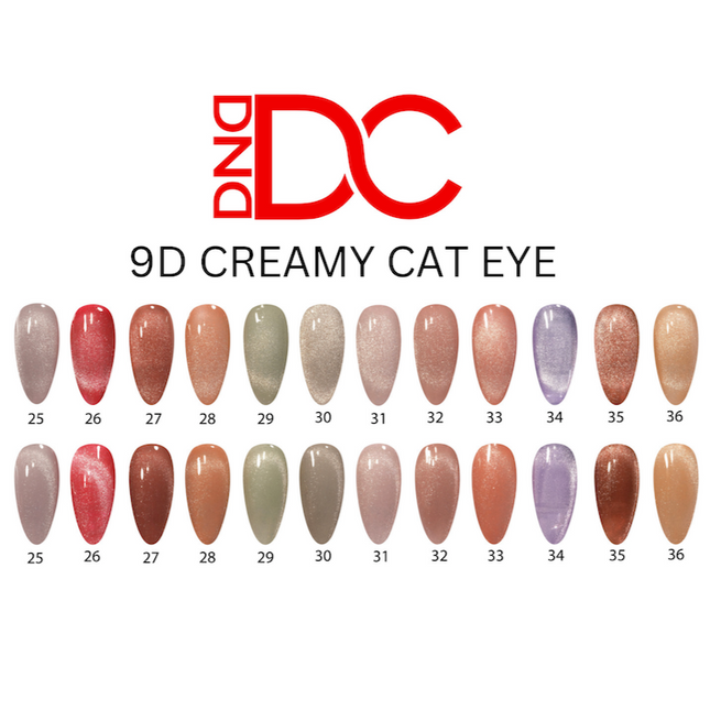 DND - DC 9D Cat Eye Creamy Full Set 12 Colors (#25 - #36)