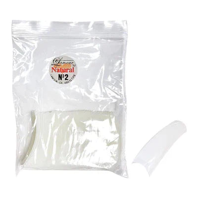 LAMOUR Natural Tips - Size #2 (50pcs/bag)