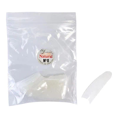 LAMOUR Natural Tips - Size #8 (50pcs/bag)