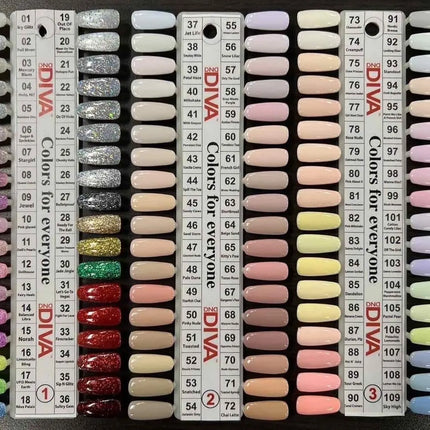 DND - DIVA Gel & Lacquer Duo Full Set 36 Colors (#73 - #109)