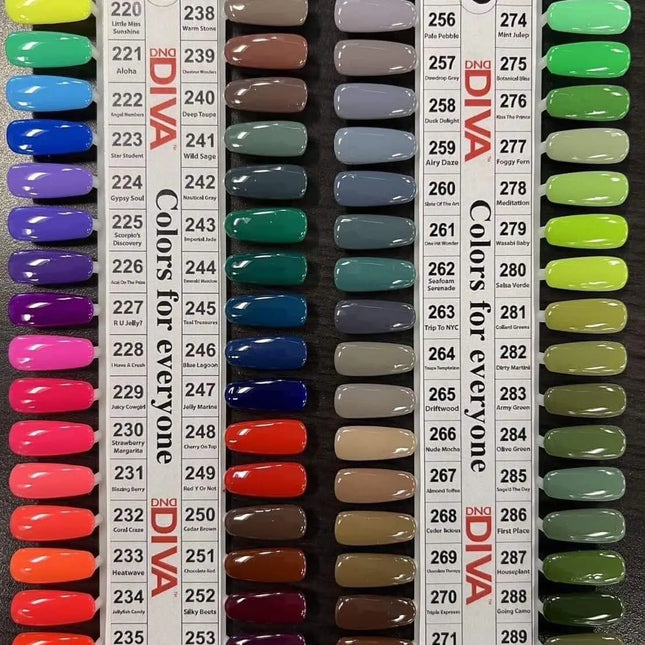 DND - DIVA Gel & Lacquer Duo Full Set 36 Colors (#255 - #290)